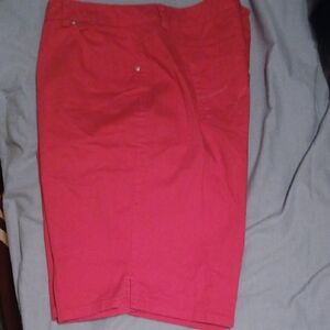 Vibrant Red Just My Size Casual Shorts